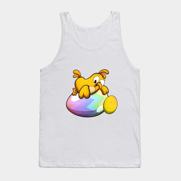 Cute Little Easter Chick With Easter Eggs Tank Top by TheMaskedTooner